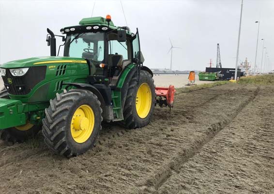 Aanleg terreinverharding Beatrixkade Eemshaven