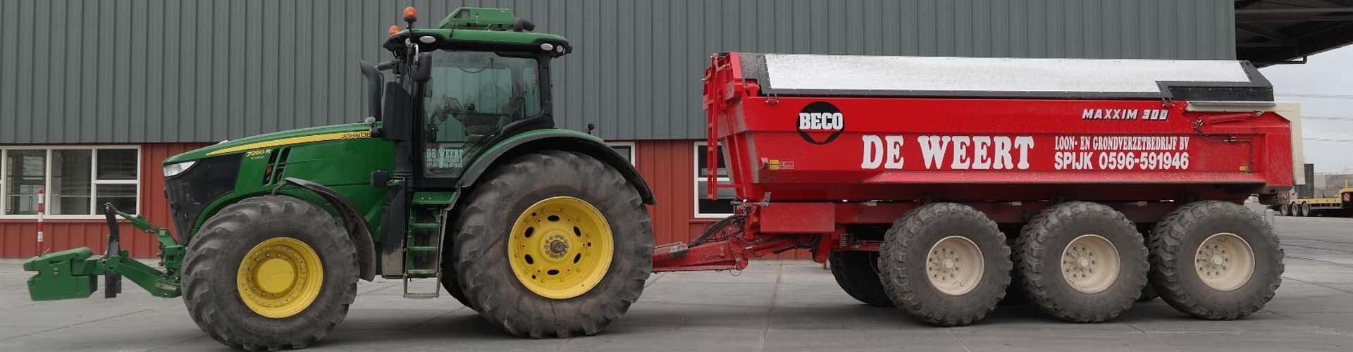 traktor aanhanger weert